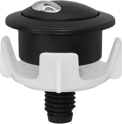 Spoelknop Toilet - Drukknop Spoelsysteem - Waterbesparing Toilet - Twee Spoelmodi - 54 x 37 mm - Chroom