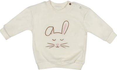 Frogs and Dogs - Winter Flower Sweater Bunny Velvet - Perzik - Maat 50 -