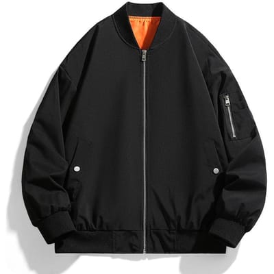 Herenjack Baseballuniform Veelzijdig Los Casual Jack Heren Werkkledingjack Herenjack 3XL black
