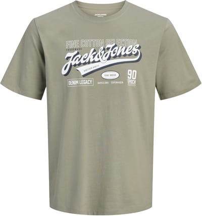 JACK & JONES- JJELOGO TEE SS O-NECK 2 COL AW26 SN - Heren - T-shirt