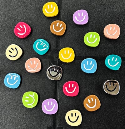 TLVX 20 stuks Leuke Smileys Magneten 3D / Sterke Koelkastmagneten / Vrolijke Foto Magneet / Smile / Whiteboard / Ronde Speel- en Leer Magneten / School / Boodschappenlijst / Notitie / Memo bord / Kantoor / Schoolbord / Magnetisch / Kleur Magneetjes