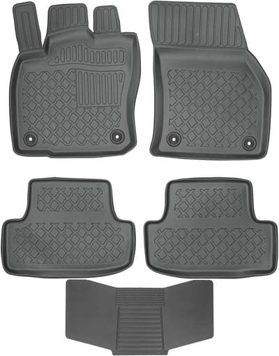 Max-Dywanik Aristar Serie - Autotapijtje Audi Q2 / VW T-Roc - Incl. Tunnelbescherming - Mat Zwart