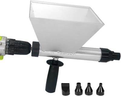Elektrische Voegmachine - Mortel Applicator - Bakstenen Vullen - 34 Sproeiers Inbegrepen - 31x21x20cm - Cement Grijs