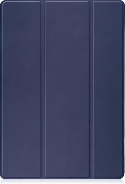 Hoesje - Geschikt voor Samsung Galaxy Tab S7 FE - Dun & Stevig - Trifold Bookcase - Hard Cover Case - Met Uitsparing Geschikt voor S Pen - Hardcover Book - Tablet Hoes - Donkerblauw