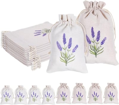 Lege lavendelzakjes in donkerpaars voor geurige opberging en decoratie - 100% natuurlijk en herbruikbaar