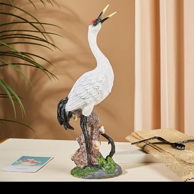Buiten Hars Simulatie Kraan Ornament Dier Model Sculptuur Tuin Tuin Vijver Landschapsdecoratie Requisieten