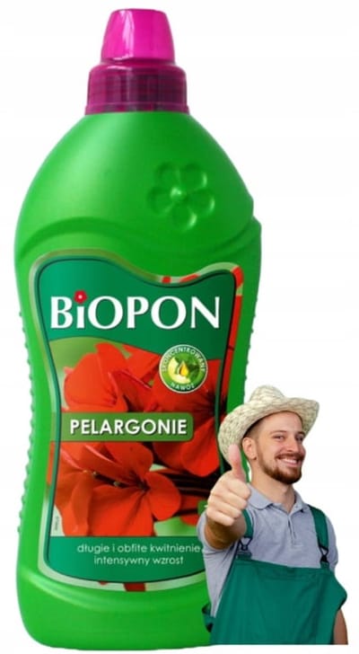 Biopon Serie - Vloeibare Pelargonium Meststof - 1L - Bevordert Bloei