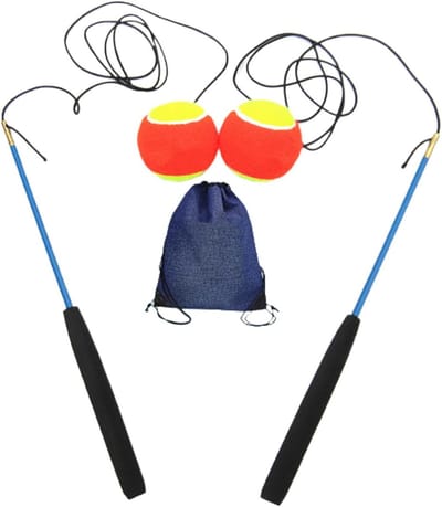 Schouder Katrol - Oefenapparaat Arm - Schouder Revalidatie - Knoopvrije Dubbele Stengels - 37.1 cm Diameter - Blauw