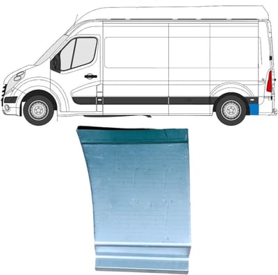 Reparatiepaneel achterspatbord voor Opel Movano 2010-2021 / Links