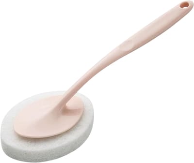 Spons Reinigen met Lange Handgreep – Magische Schoonmaakspons voor Afwassen, Keuken, Badkamer, Toilet en Vlekverwijdering – DIY Schoonmaakaccessoire - Roze