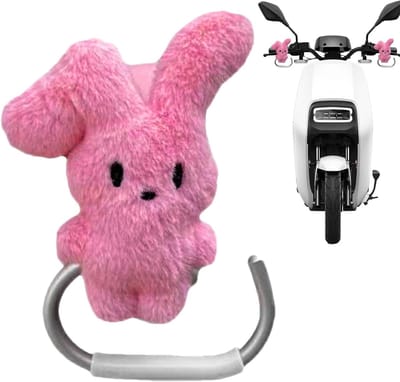 Kinderwagen Haken - Wandelwagen Organizer - Tassen Dragen - Schattig Konijn Design - 15 x 10 x 1 cm - Roze