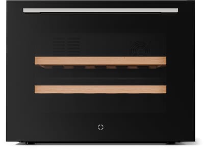 Klarstein Wijnkoeler Illuminosa inbouw - 19 flessen, 5-20 °C, touchbediening, LED, UV-glas, beukenhouten planken, stil, geïntegreerde wijnkoeler - Wijnkoelkast - voor Bar - Houten Schappen Temperatuurregeling - voor Champagne