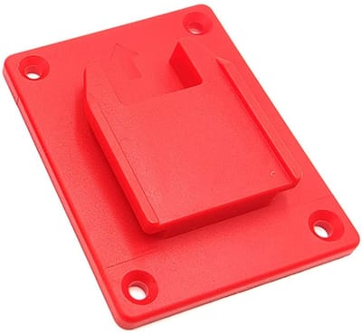 Dailygoods - Gereedschapshouder - Boormachine houder - Sterk en duurzaam - Rood - 5 stuks - Geschikt voor M18 - Opslag en organisatie