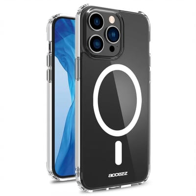 Accezz Hoesje - Geschikt voor Apple iPhone 14 Pro - Clear Backcover geschikt voor MagSafe - Transparant
