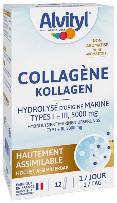 Alvityl Gehydrolyseerd Collageen 5000 mg 12 Sticks