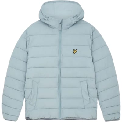 Lyle & Scott Branded Away blauw pufferjack met capuchon