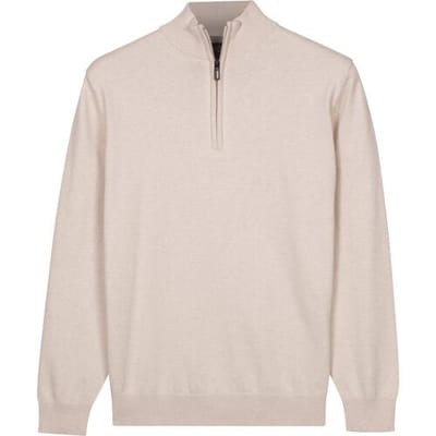 Baileys Trui Solid Color Half Zip Single Knit Shell / male