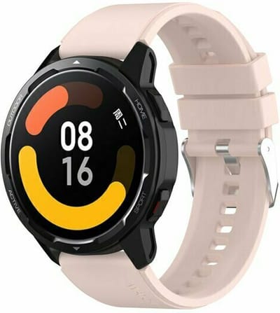 By Qubix - 22mm - Siliconen sportband - Lichtroze - geschikt voor Huawei Watch 3 / 4 / 5 (pro) - 46mm & geschikt voor Huawei Watch GT / GT 2 / GT 3 (pro) / GT 4 (pro) / GT 5 (pro) / GT 6 (pro) 46mm / Ultimate / Ultimate 2