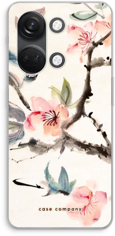 Case Company® - Hoesje geschikt voor OnePlus Nord 3 hoesje - Japanse bloemen - Soft Cover Telefoonhoesje - Bescherming aan alle Kanten en Schermrand