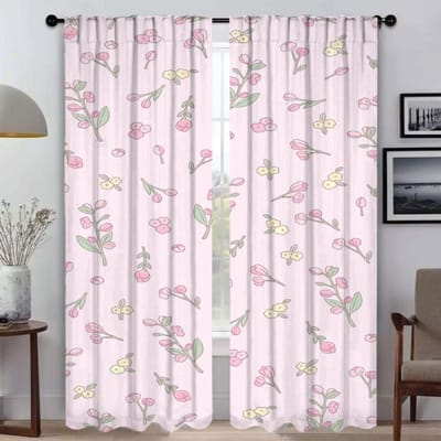 Gordijnen voor huisinterieur 2 stuks Veel bloemen Tule voor slaapkamer Raamgordijn Scheidingswand Woonkamergordijn Shades Jaloezieën W50xH70cmx2pcs-CL