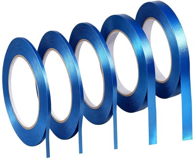 Maskingtape set 5 rollen - verschillende breedtes 3mm-12mm - professionele kwaliteit - voor schilderwerk - ShopVlot
