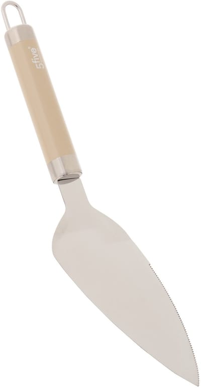 5Five taartschep Paris - 27 cm - RVS - aluminium - beige/zilver - keukengerei - vlaaischep