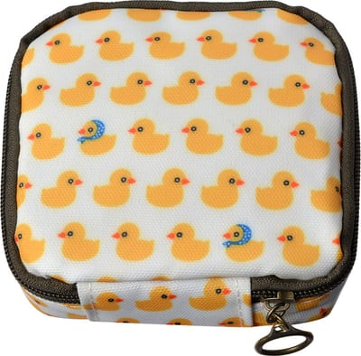 Juleeze Portemonnee 11x11 cm Geel Wit Polyester