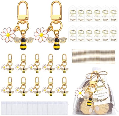Dailygoods- Voetbalschoenen Sleutelhanger Set - 10 Stuks - Sleutellabels - Henneptouw - Zinklegering - Organza Tas - Krasbestendig
