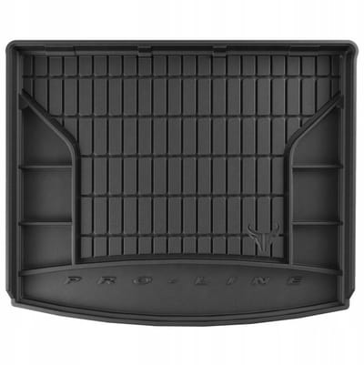 Frogum Dry Zone Kofferbakmat - Geschikt voor Jeep Compass II (vanaf 2017) - Bovenste laadvloer - Perfecte Pasvorm - Organizer functie - TPE Rubber - Hoge Rand 5cm - Geurloos - Zwart