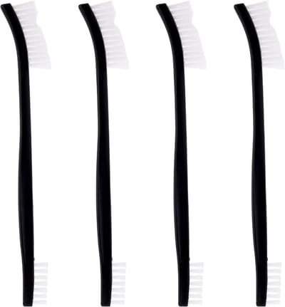 Set van 4 Dubbelzijdige Nylon Schoonmaakborstels voor Gedetailleerd Schoonmaken van Sieraden, Fietsen en Auto's