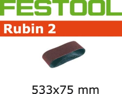 Festool L533x75 P120 RU/10 499159 Schuurband Korrelgrootte (num) 120 (l x b) 533 mm x 75 mm 10 stuk(s)