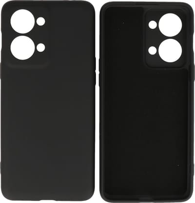 Hoesje Geschikt voor OnePlus Nord 2T - Fashion Telefoonhoesje Backcover - Siliconen Hoesje - Zwart