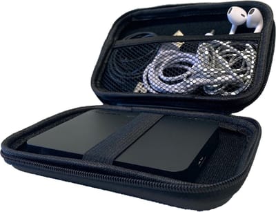 Harde Schijf Hoes - Harde Schijf Tas - Kabel Organizer Tas - SSD Hard Case - Universele Hoes voor Powerbank en Kabels - 2.5 inch - LOUZIR