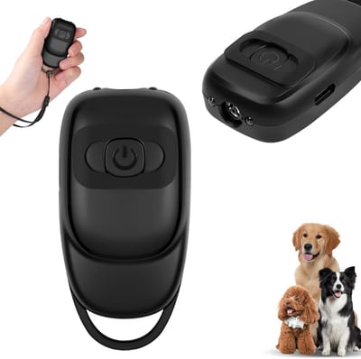 Ultrasone Hondentoner met LED-lamp, Dierenafschrikker en Trainingstoestel, 15.000Hz-40.000Hz, Draagbaar en Effectief voor Honden
