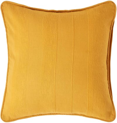 Homescapes Rajput katoenen kussenhoes, mosterdgeel, 45 x 45 cm