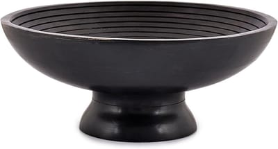 Famanu – Mangohouten fruitschaal 30,48 cm – serveerschaal voor fruit en salades