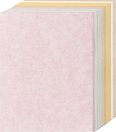 Perkamentpapier 8,5 x 11 inch - 65 lbs zwaar perkament cardstock - vintage papier 70 vellen - gemengde kleuren