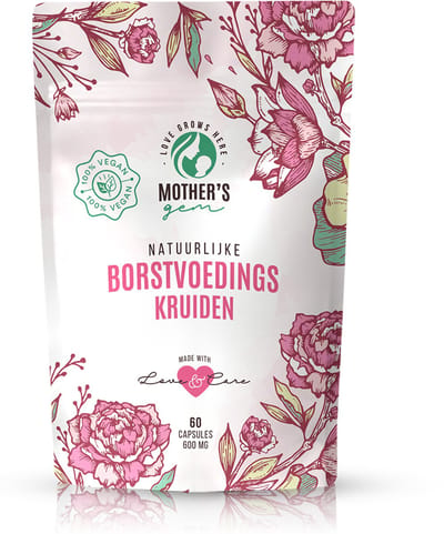 Mother's Gem borstvoedingskruiden met fenegriek - Kruiden borstvoeding lactatie in capsules - Goed voor de melkproductie - Veganistisch - 60 stuks - 600 mg