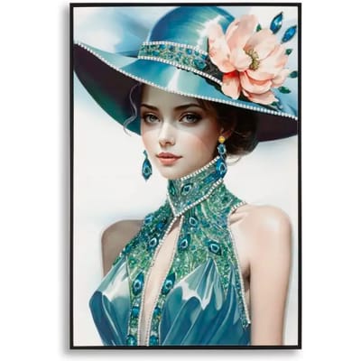 Muurdecoratie schilderij op canvas met lijst Mauro Ferretti Laccato Pam B