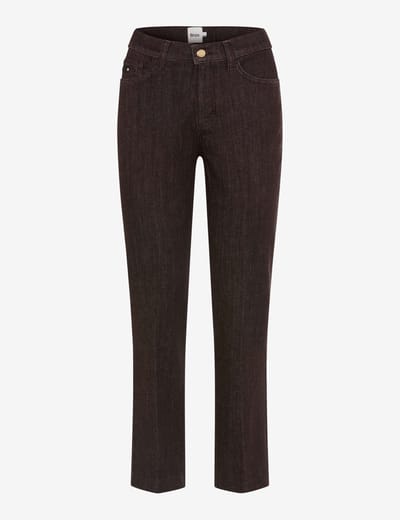 Brax Dames Jeans  Style MAY S DARK EBONY, denim donkerbruin, maat 42