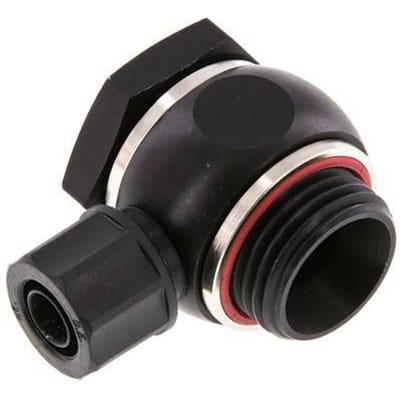 10x8 & G1/2" Aluminium Banjo Opsteek Fitting Buitendraad met O-ring Draaibaar [5 stuks].