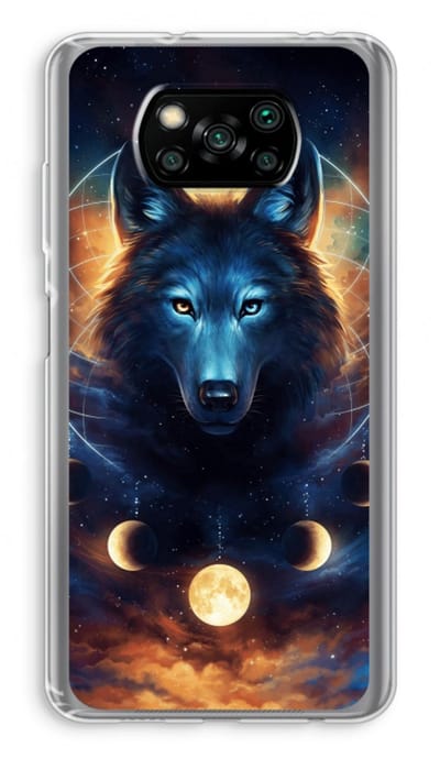 Case Company® - Hoesje geschikt voor Poco X3 Pro hoesje - Wolf Dreamcatcher - Soft Cover Telefoonhoesje - Bescherming aan alle Kanten en Schermrand