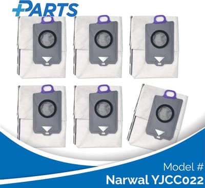Narwal YJCC022 Stofzakken (6 Stuks, Plus.Parts® alternatief voor CP-PJ-A00129-00-00)