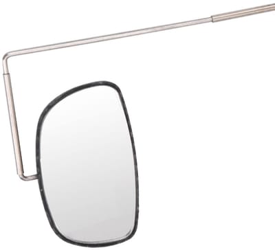 Dailygoods- Achteruitkijkspiegel 360 Graden Verstelbaar - Fietsaccessoire - Helm/Bril Bevestiging - Superreflecterend - Lichtgewicht Aluminium - Fiets Spiegel