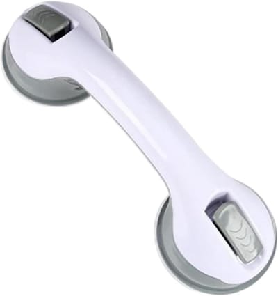 Badkamer Handgreep - Veiligheidshandvat Steun - Extra Stabiliteit - Zonder Boren - 10x10 mm - Grijs