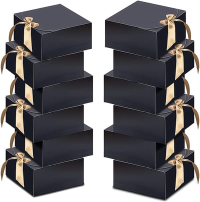 Dailygoods- Geschenkdoos 20 Stuks - Geschenkdoos met Deksel 11,5 x 11,5 x 5 cm - Cadeau Doos - Verpakking voor Bruiloft - Verjaardag - Kerstmis - Cadeaudoos