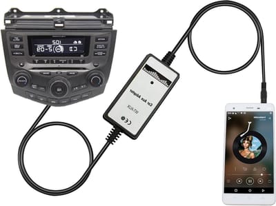 Auto AUX Adapter - Muziek Adapter - Auto Muziek Afspelen - Voegt AUX-ingang toe - 3.5mm Jack - Zwart