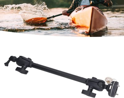 Dailygoods- Cameraklem Verstelbaar - Stevige Constructie - Krasbestendig Ontwerp - Voor Kano's/Opblaasboten - Lichtgewicht/Duurzaam - Premium Nylon/Aluminium/Roestvrij Staal - Camera Mount