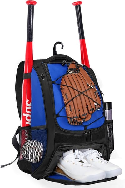 Goloni | Honkbalrugzak, honkbaltas voor volwassenen, Softbal vleermuistas met schoenenvak, groot hoofdvak voor helm en accessoires, Hekhaak