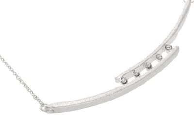 Behave - Korte ketting mat zilverkleur - Kristalstenen - Verlengketting